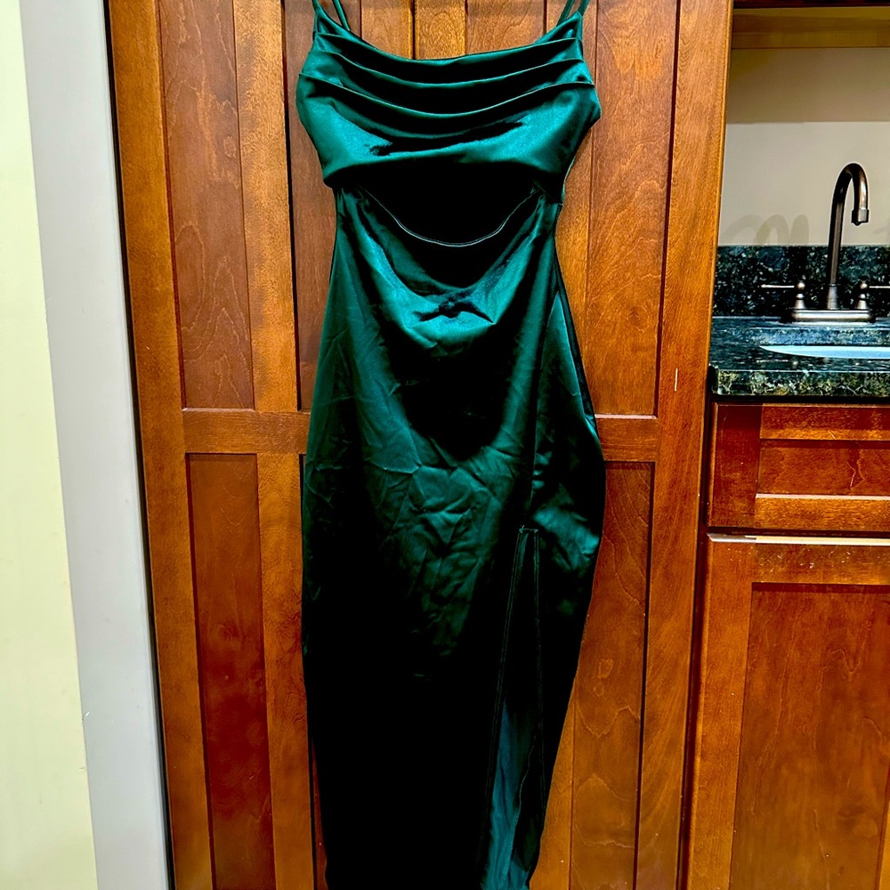 Deep green formal dress